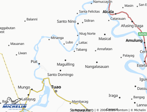 MICHELIN Campo map - ViaMichelin