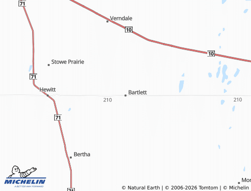 Mapa MICHELIN Bartlett - ViaMichelin