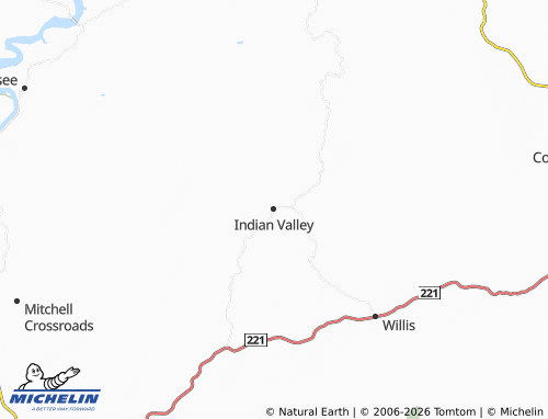 Mappa MICHELIN Indian Valley - ViaMichelin