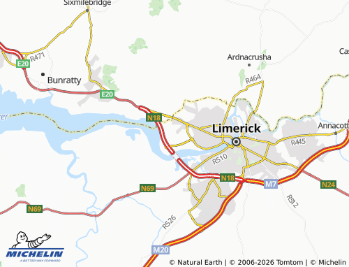MICHELIN Coonagh map - ViaMichelin