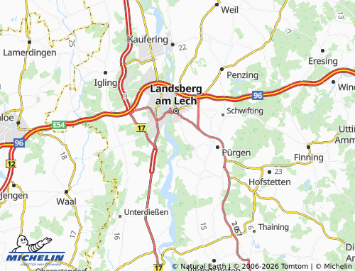 MICHELIN Pössing map - ViaMichelin