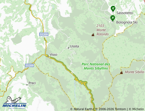 Mappa MICHELIN Cuore di Sorbo - ViaMichelin
