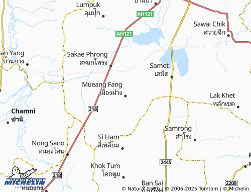 MICHELIN Mueang Fang map - ViaMichelin