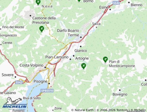 Mappa MICHELIN Artogne - ViaMichelin