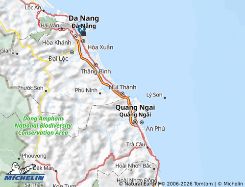 Carte MICHELIN Núi Thành - ViaMichelin