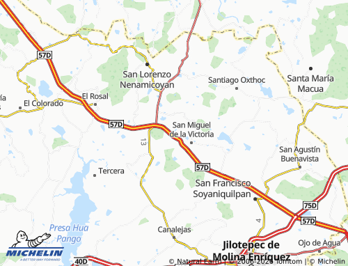 MICHELIN Tecolcapan map - ViaMichelin