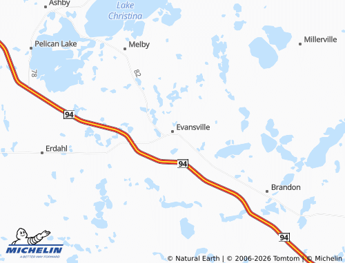 Carte MICHELIN Evansville - ViaMichelin