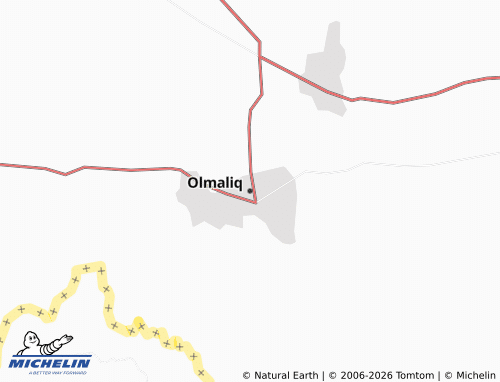 Kaart MICHELIN Olmaliq - ViaMichelin
