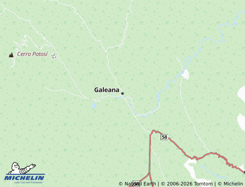 MICHELIN-Landkarte Galeana - ViaMichelin