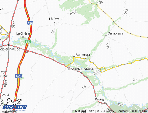 Mappa MICHELIN Ramerupt - ViaMichelin