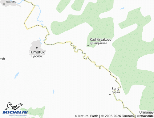 MICHELIN-Landkarte Kuk-Tyaka - ViaMichelin