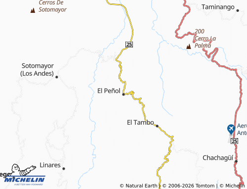 Kaart MICHELIN El Peñol - ViaMichelin