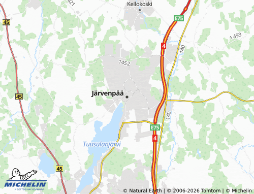 Mappa MICHELIN Järvenpää - ViaMichelin
