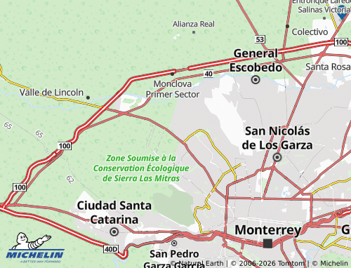 MICHELIN Chapultepec Primer Sector map - ViaMichelin