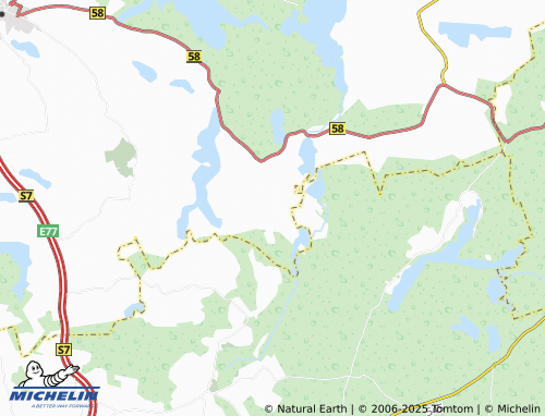 MICHELIN Lipowo Kurkowskie map - ViaMichelin
