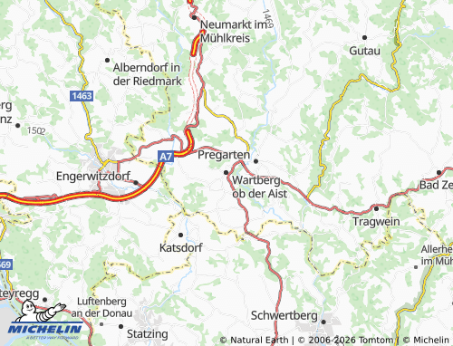 MICHELIN-Landkarte Wartberg ob der Aist - ViaMichelin