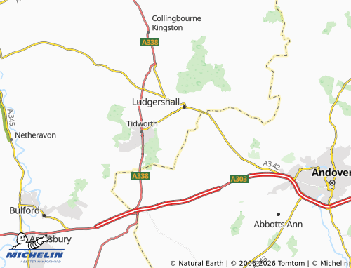 Carte MICHELIN Perham Down - ViaMichelin