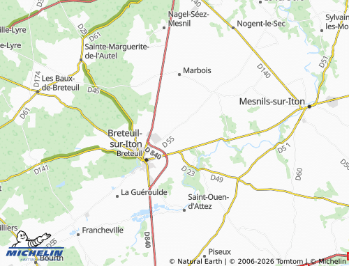 MICHELIN-Landkarte Lignerolles - ViaMichelin