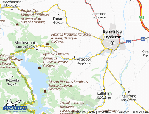 Mapa MICHELIN Mitropoli - ViaMichelin