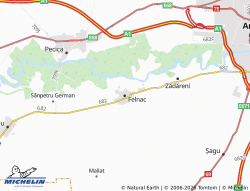 Mapa MICHELIN Felnac - ViaMichelin
