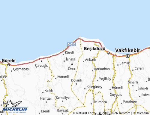 MICHELIN Yakuplu map - ViaMichelin