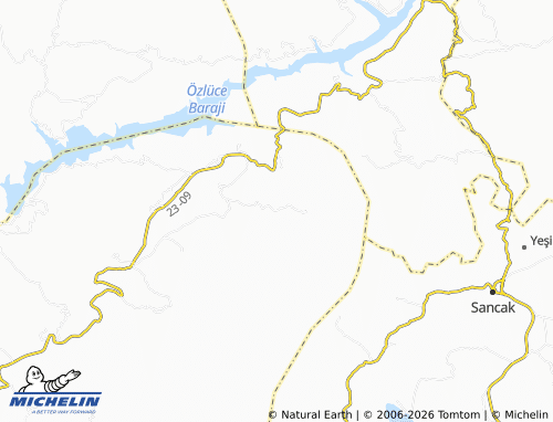MICHELIN Kocadayı map - ViaMichelin