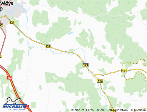 Mapa MICHELIN Miežiškiai - ViaMichelin