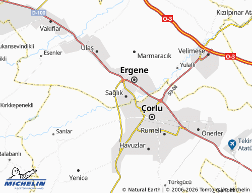 Mappa MICHELIN Sağlık - ViaMichelin