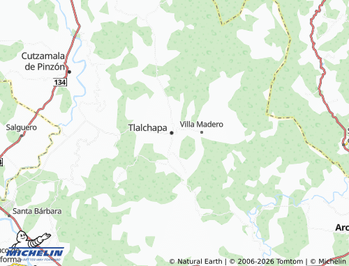 Mapa MICHELIN Tlalchapa Centro - ViaMichelin