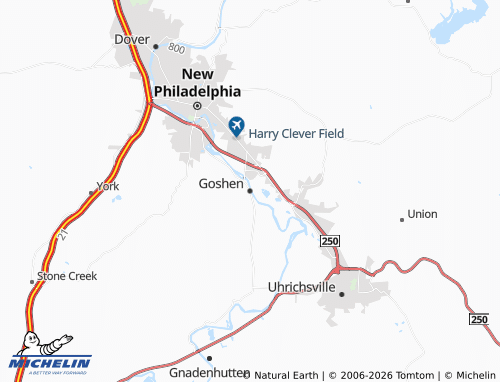 MICHELIN Goshen map - ViaMichelin