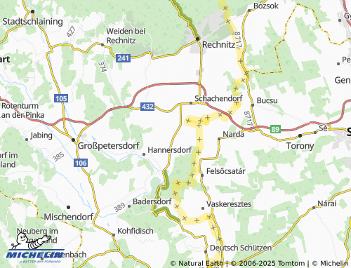 MICHELIN Schandorf map - ViaMichelin
