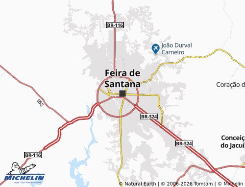 Mapa MICHELIN Feira de Santana - ViaMichelin