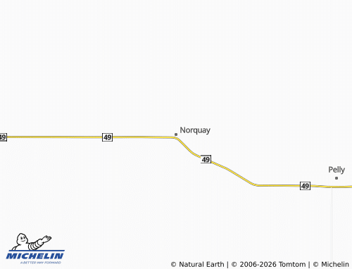 MICHELIN Norquay map - ViaMichelin