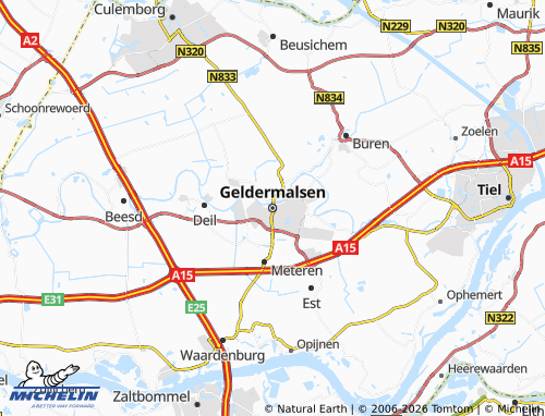 Mapa MICHELIN Geldermalsen - ViaMichelin