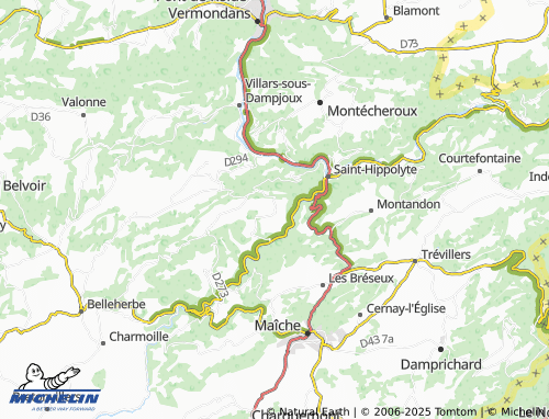 Mapa MICHELIN Fleurey - ViaMichelin