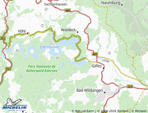 MICHELIN Hemfurth-Edersee map - ViaMichelin