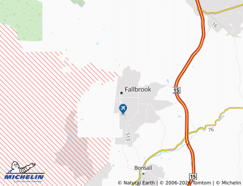 Carte MICHELIN Fallbrook - ViaMichelin
