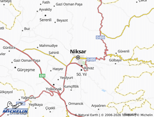 MICHELIN Bağlar map - ViaMichelin