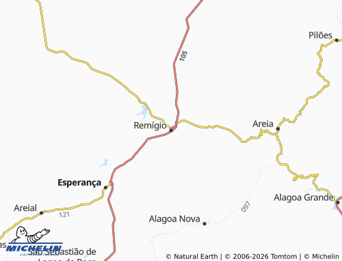 MICHELIN Remígio map - ViaMichelin