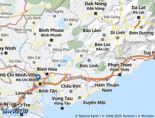 MICHELIN Định Quán map - ViaMichelin