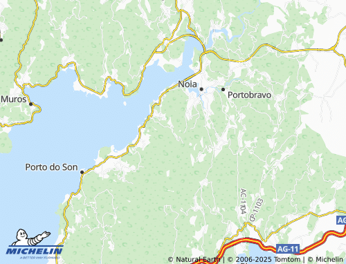 MICHELIN Camboño (San Xoán) map - ViaMichelin