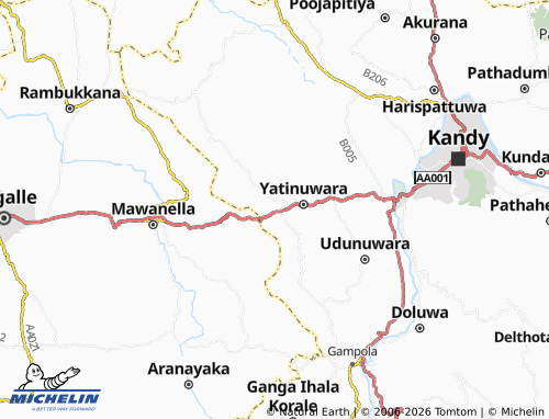 MICHELIN Mudaliwatta map - ViaMichelin