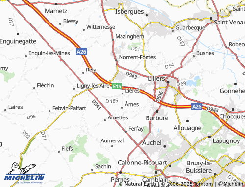 Carte MICHELIN Lières - ViaMichelin