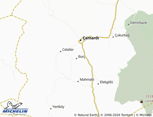 Mappa MICHELIN Burç - ViaMichelin