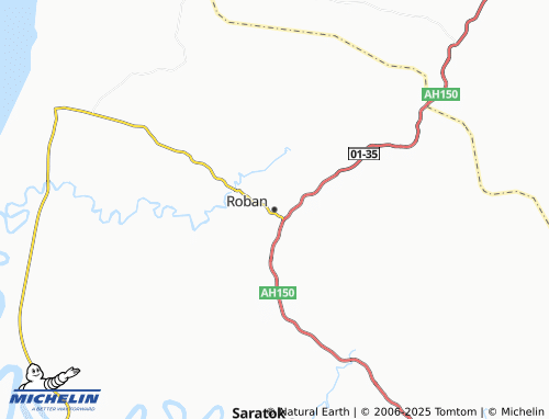 MICHELIN Roban map - ViaMichelin