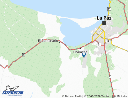 MICHELIN Las Flores del Centenario map - ViaMichelin
