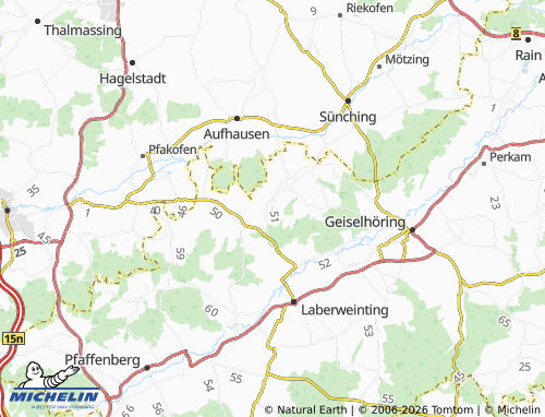 MICHELIN Pullach map - ViaMichelin