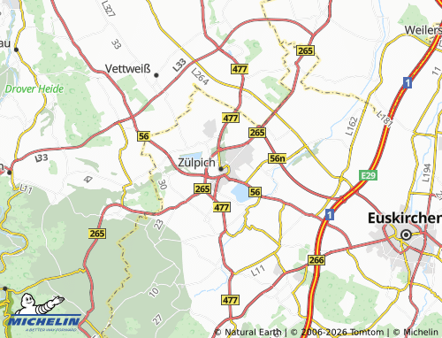 MICHELIN Zülpich map - ViaMichelin