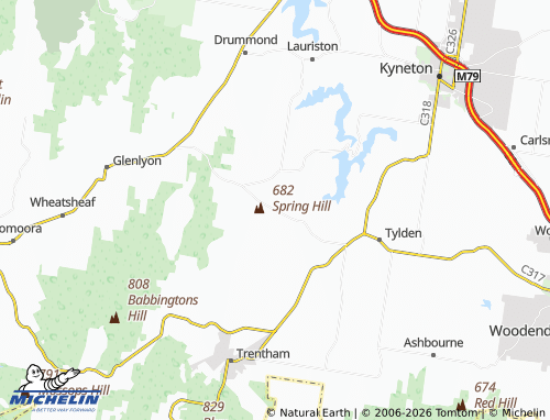 Mappa MICHELIN Spring Hill - ViaMichelin