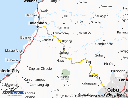 Mapa MICHELIN Sunog - ViaMichelin